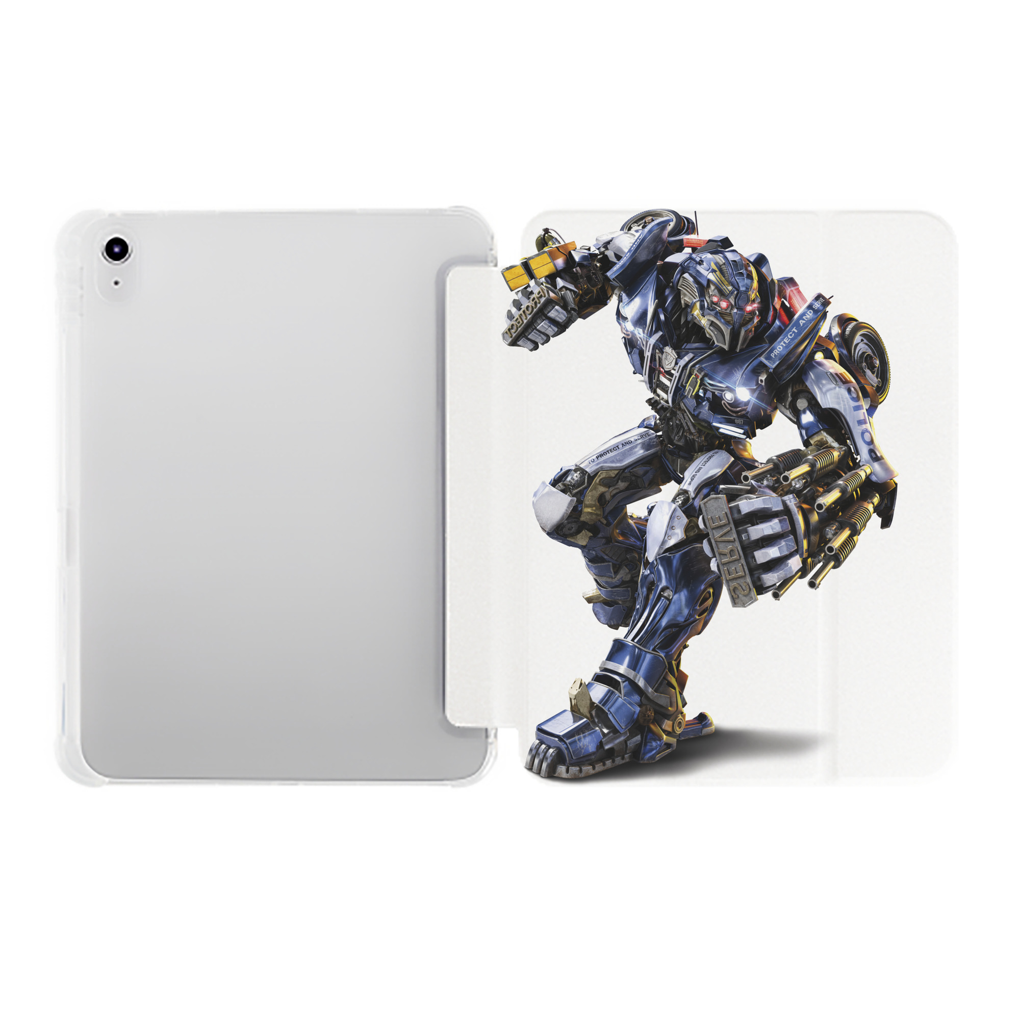 （画像用）  IPad ケース ペン収納付き 三つ折りスタンド PUレザー×シリコン 対応機種9.5/10.5/10.9インチ